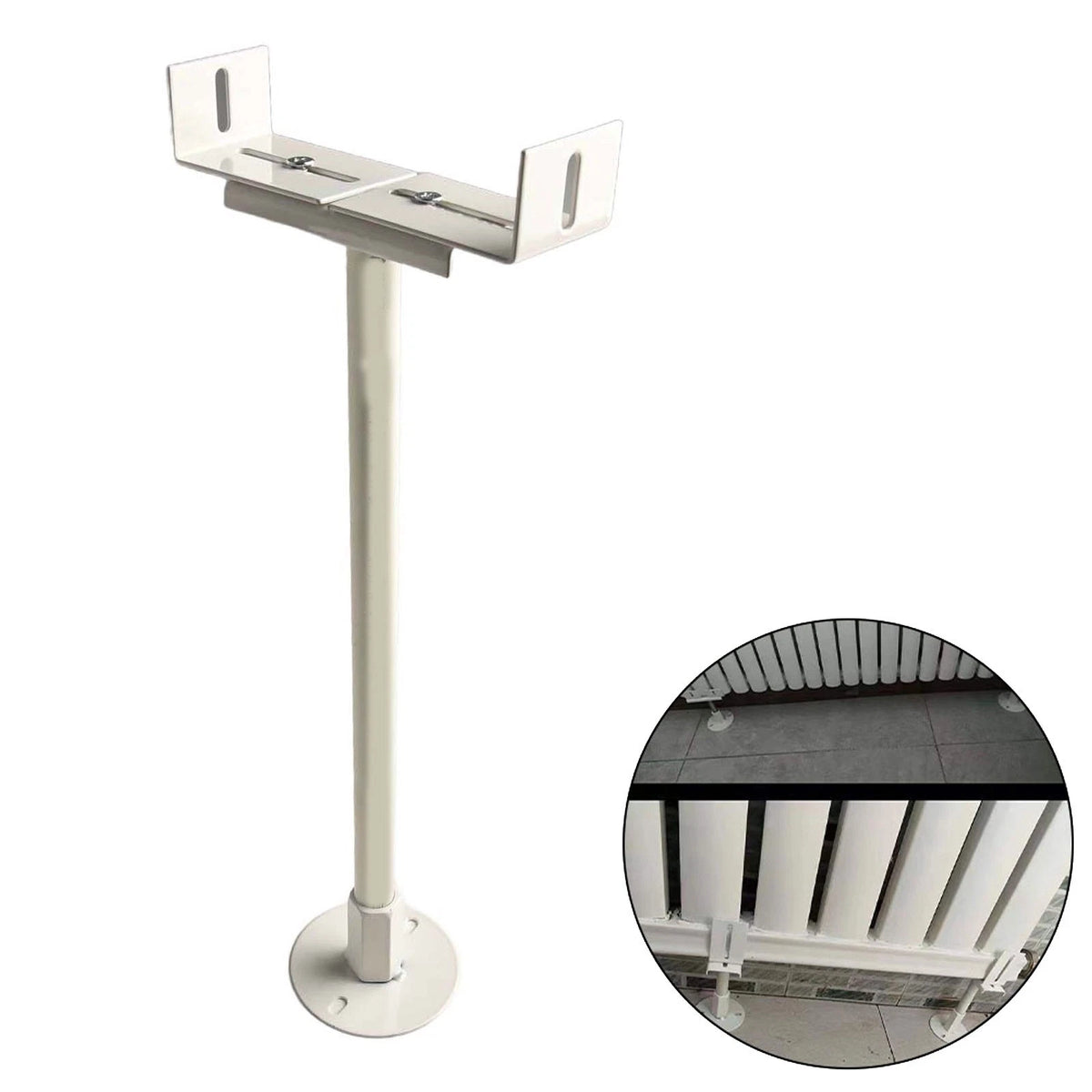 Adjustable Height Radiator Support Brackets for Home Decor
