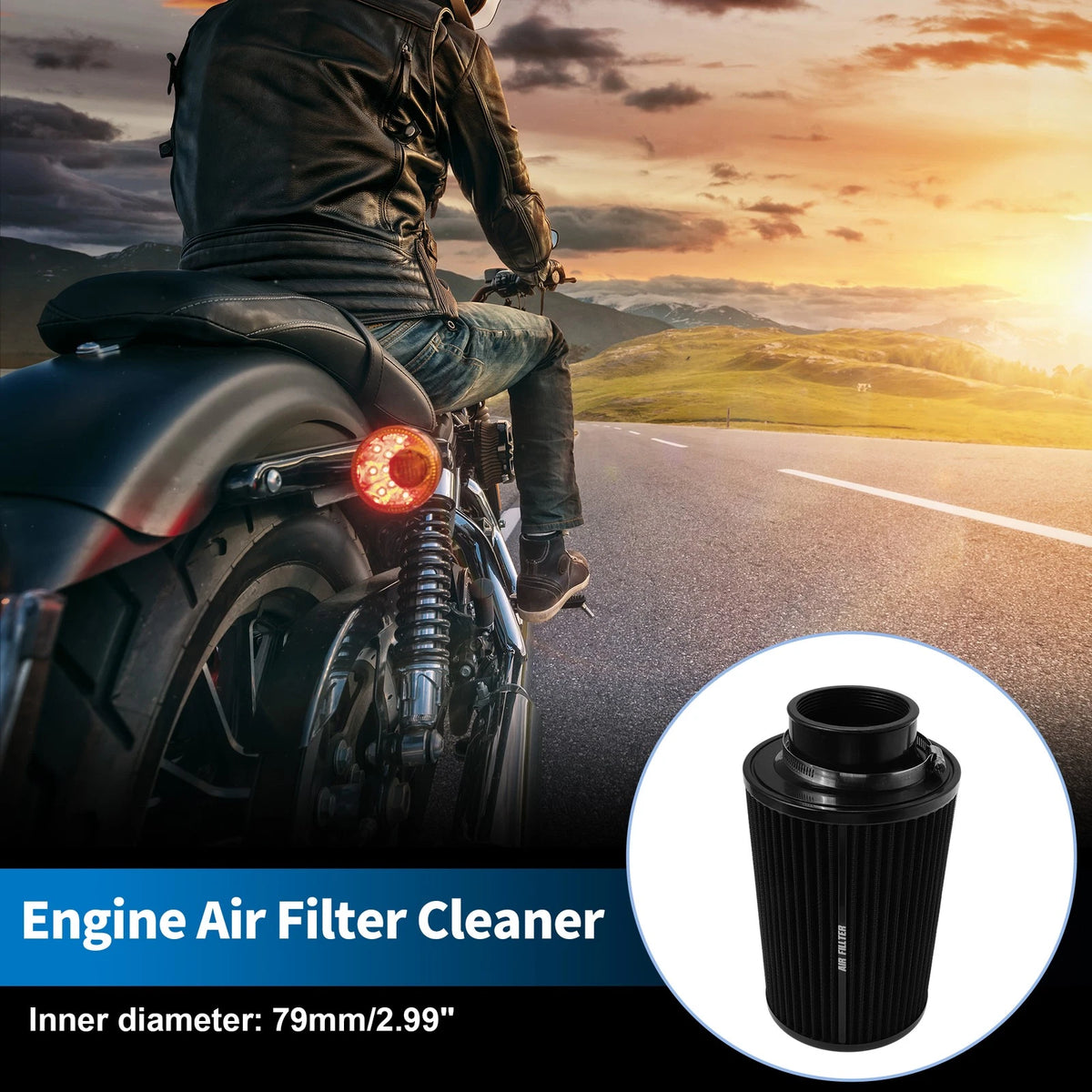 Air Filter for Dirt Bike ATV (76 mm)