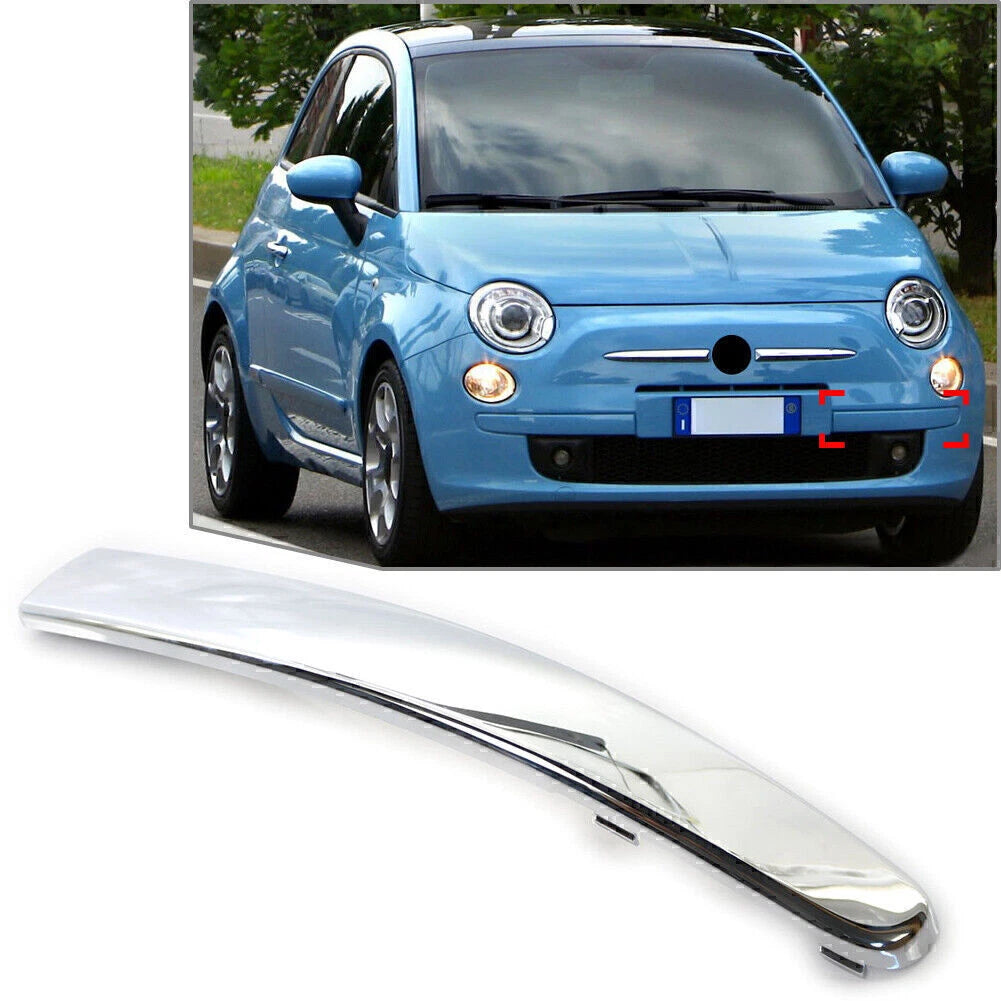 Front Left Side Bumper Moulding Trim for Fiat 500 (2007–2015)