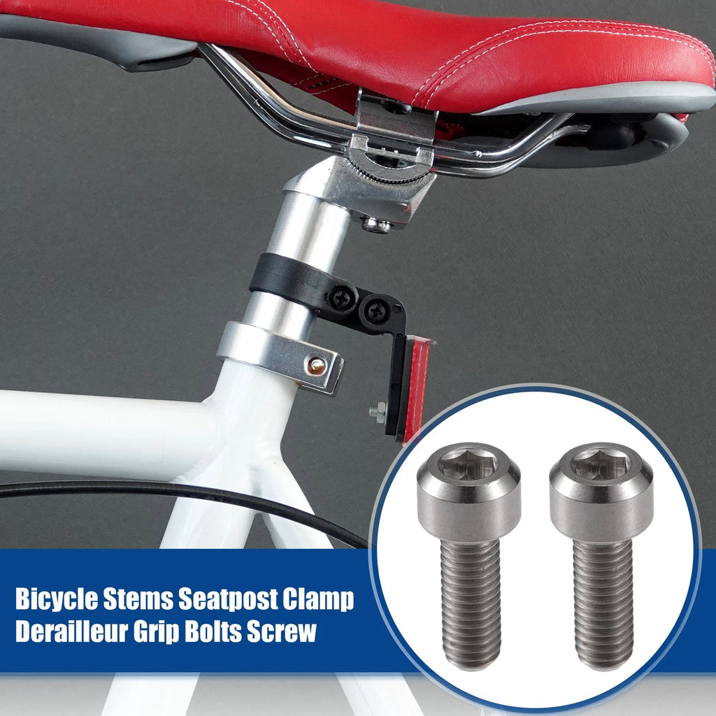 Seatpost Clamp Bolt Set M5x14mm Replacement for Bicycle Derailleur (—)