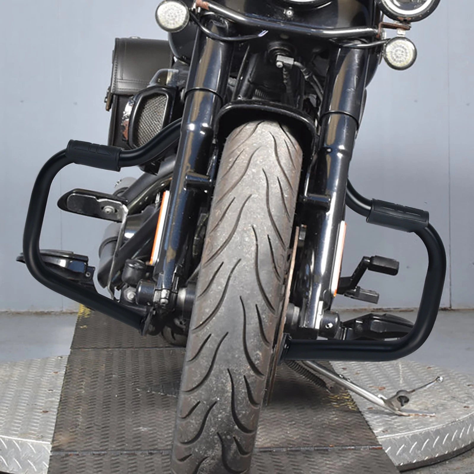 Mustache Engine Guard Crash Bar for Harley Softail Fatboy (2000–2017)