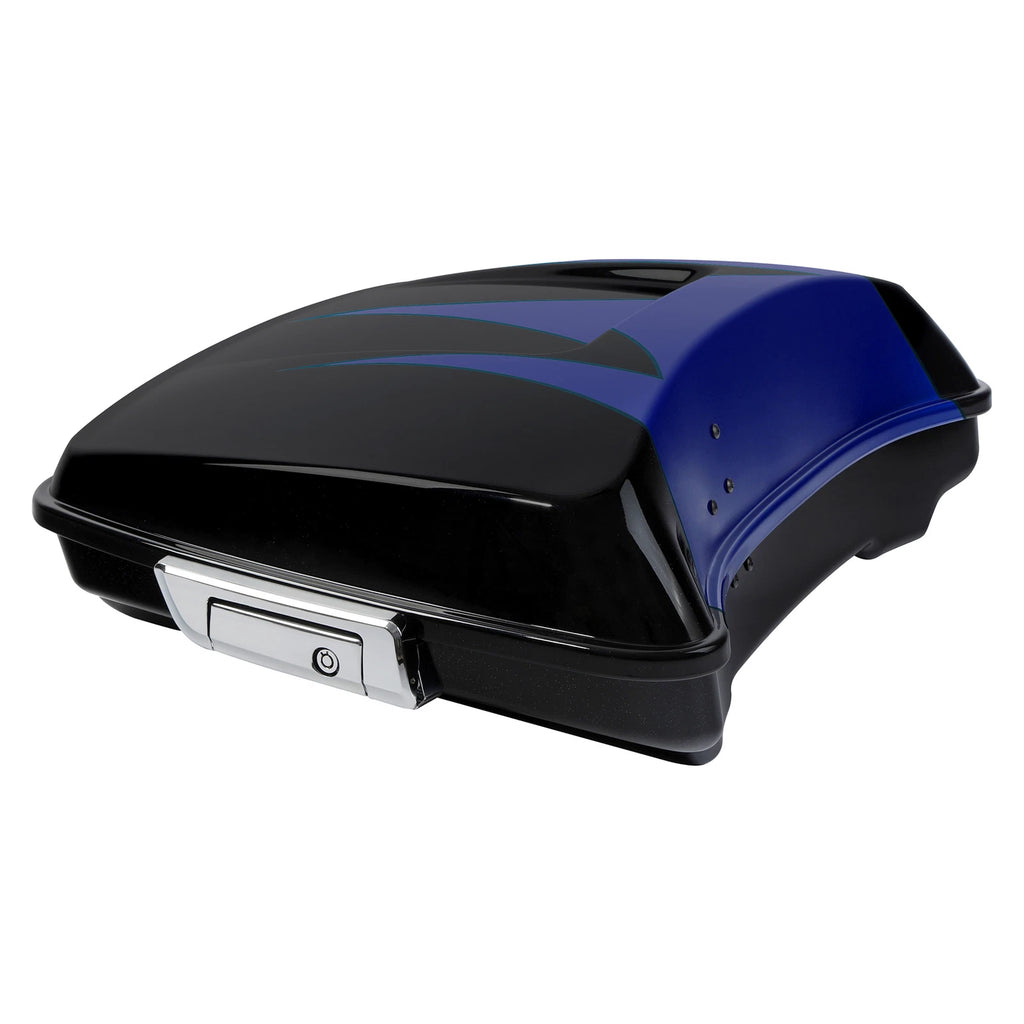 Razor Trunk for Harley Electra Glide (2014–2023) Candy Cobalt/Indigo Ink