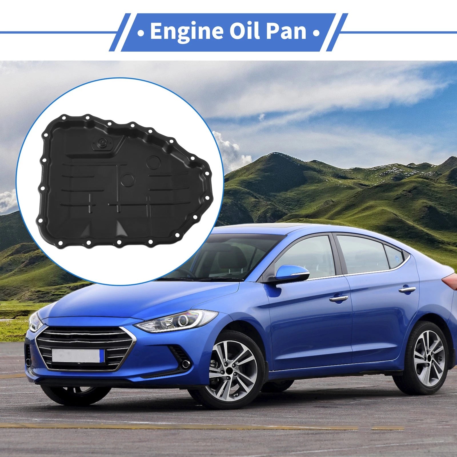 Engine Oil Pan Replacement for Hyundai Elantra (2007–2012) Aluminum Alloy