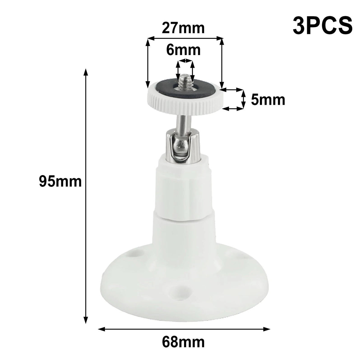 3X Gimbal Frame Wall Mount Bracket for Adjustable Aluminum+ABS Plastic