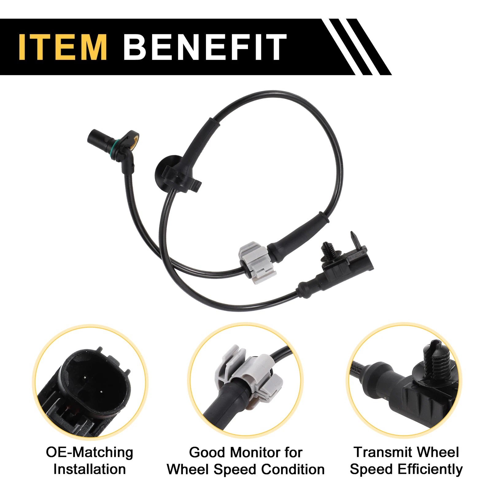 ABS Wheel Speed Sensor No. 15229012 for Chevrolet Silverado 1500 (2007–2013)