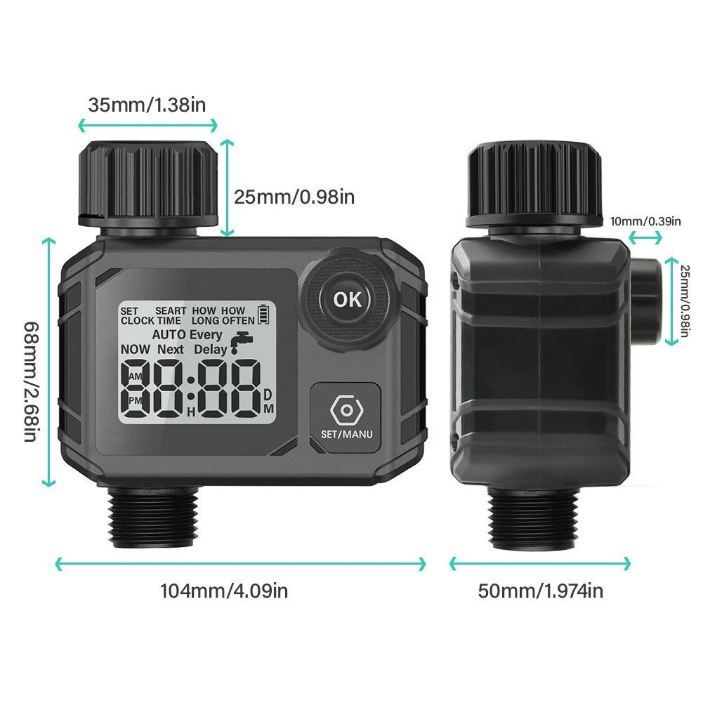 Programmable Water Timer for Efficient Lawn Irrigation