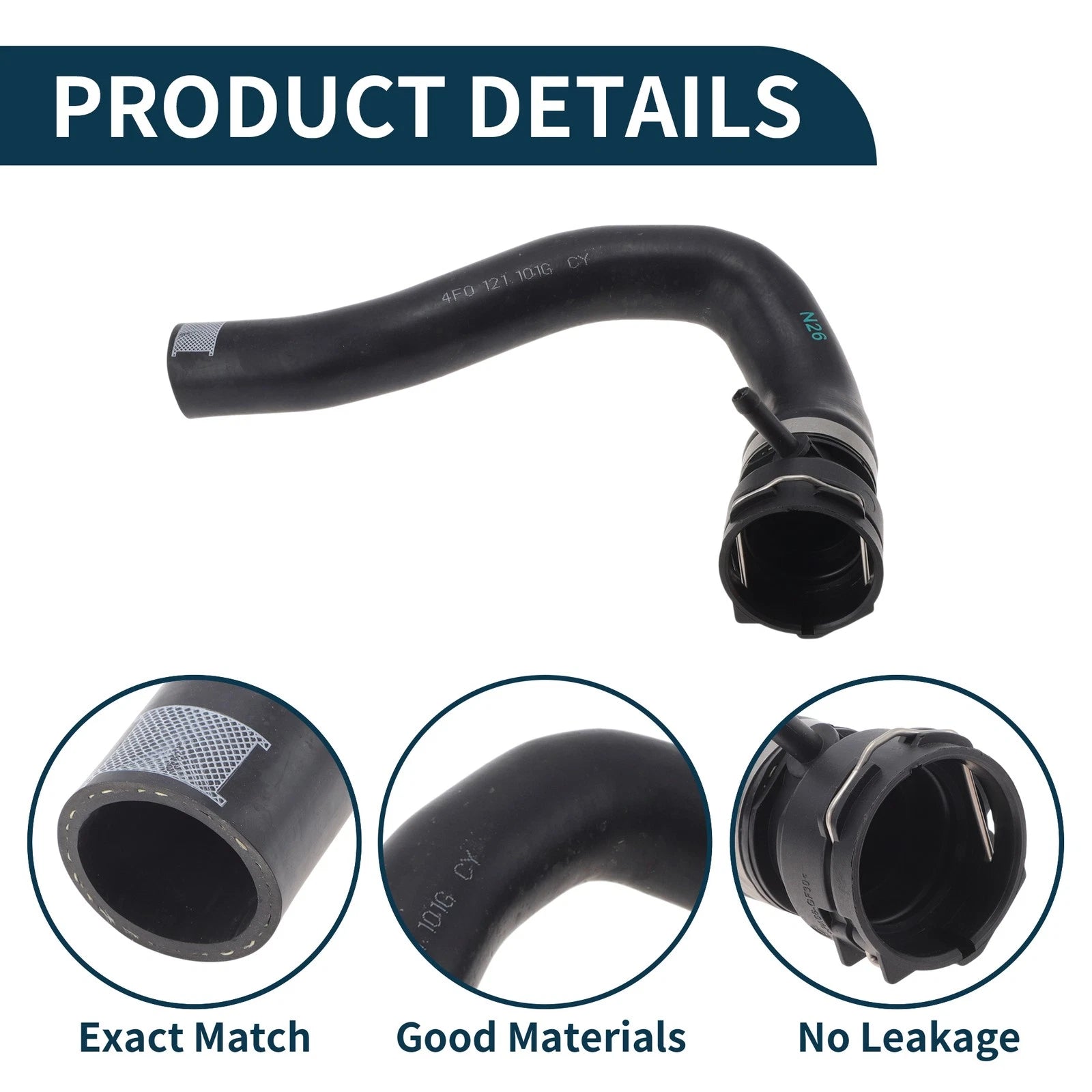 Radiator Hose No. 4F0121101G for Audi A6 (2004–2011)