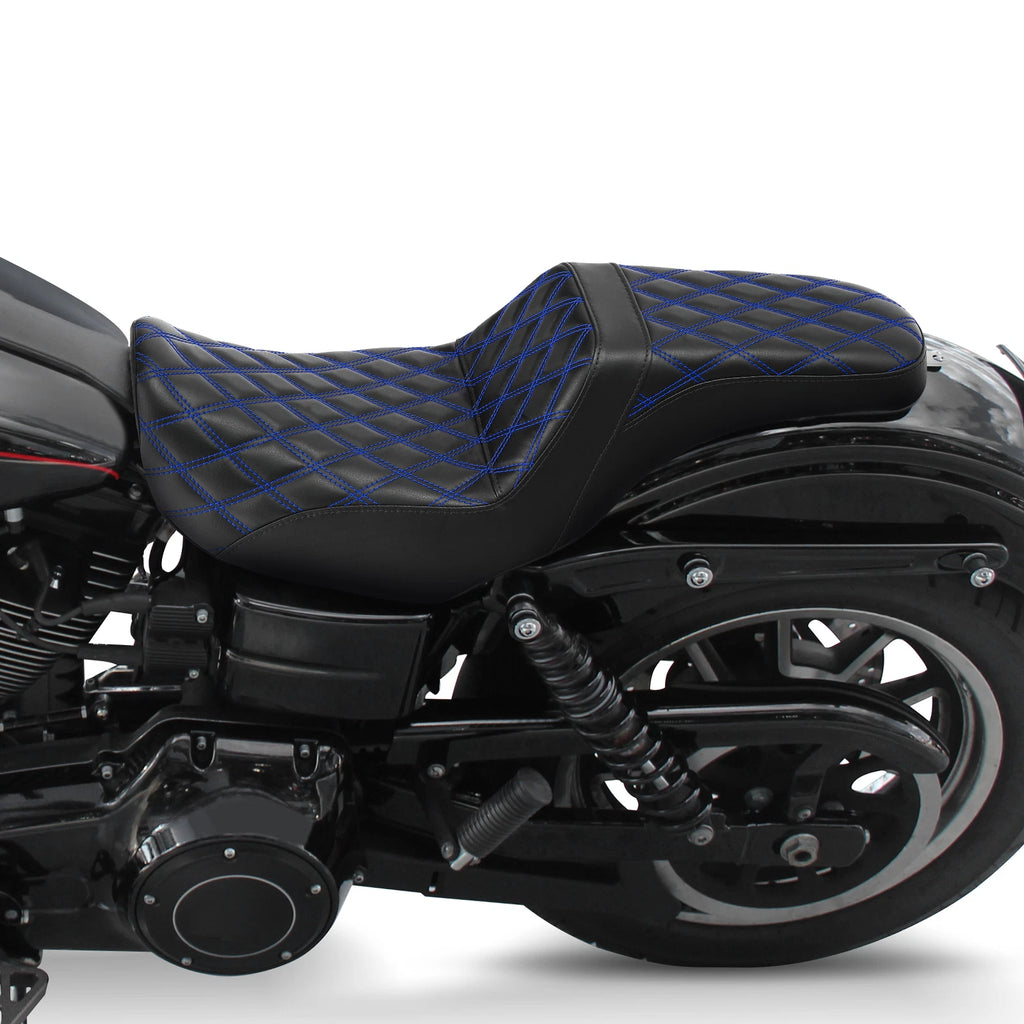 Driver Passenger Seat for Harley Dyna Switchback Wide Glide Street Bob (2006–2017)