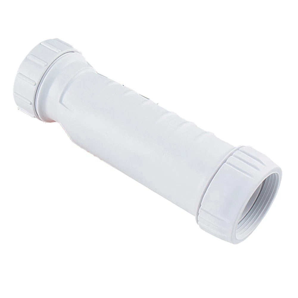Compact Waterless Waste Valve for RVs Boats (Easy Installation, White)