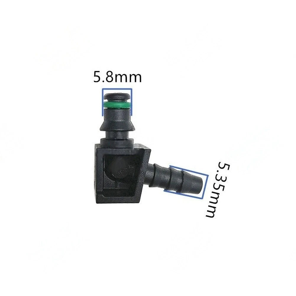45 Degree Black Plastic Fuel Connector 2 Hole Return Joint for Vehicle Use