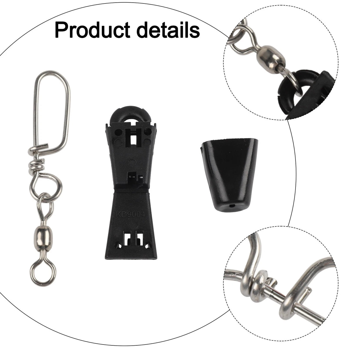 Set of 4 Fishing Downrigger Cable Connector Kit for Seamless Trolling