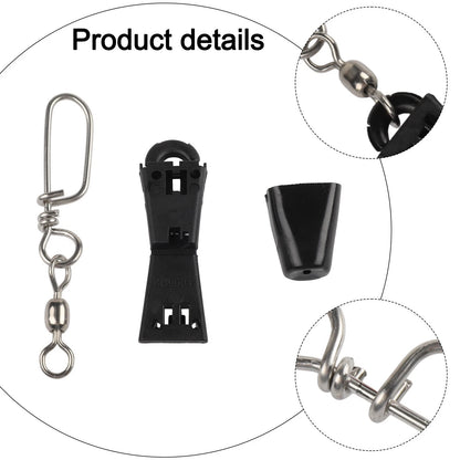 Set of 4 Fishing Downrigger Cable Connector Kit for Seamless Trolling