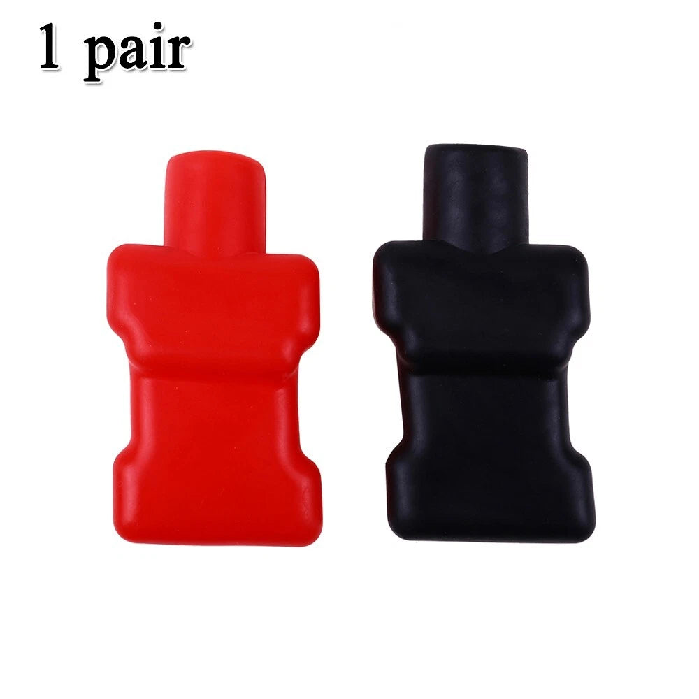2pcs Rubber Battery Terminal Cap Cover for Universal Fit