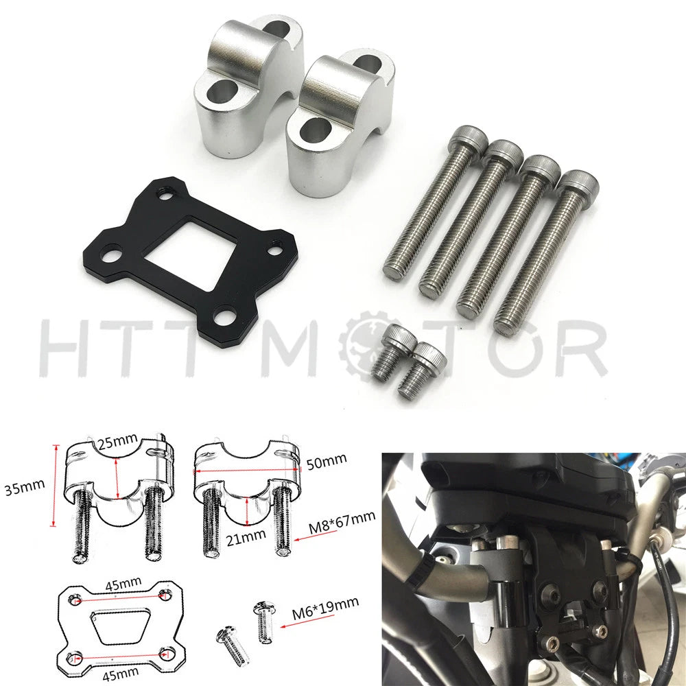 25mm Handlebar Riser for Yamaha MT07 Tracer 700 (2014–2017)