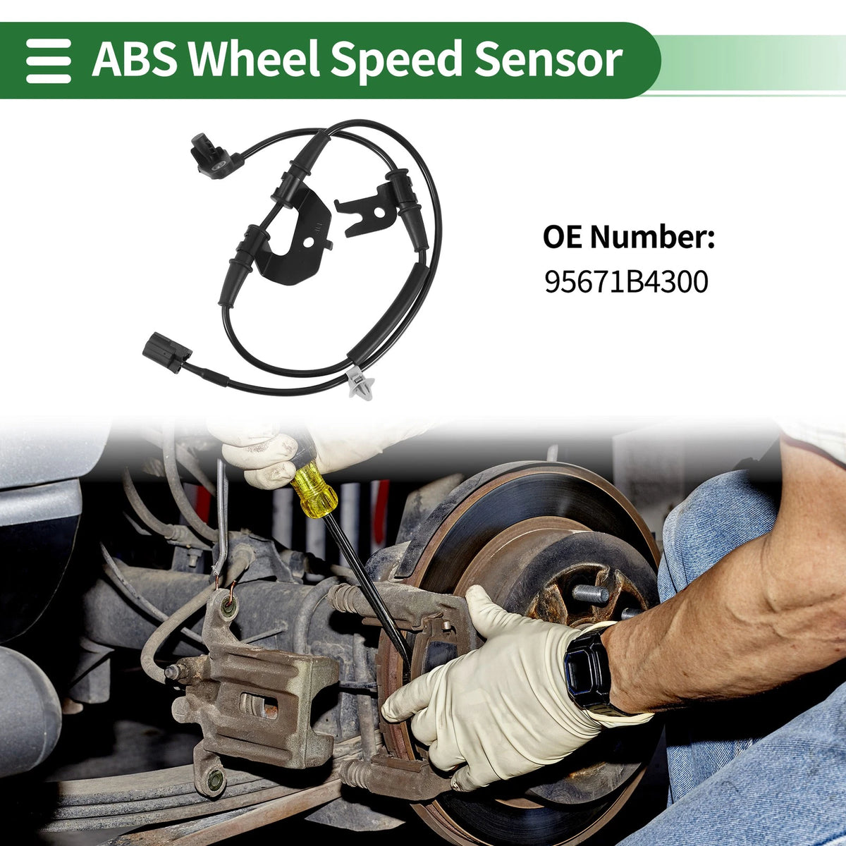 ABS Wheel Speed Sensor No. 95671B4300 for Hyundai I10 (2013–2019)