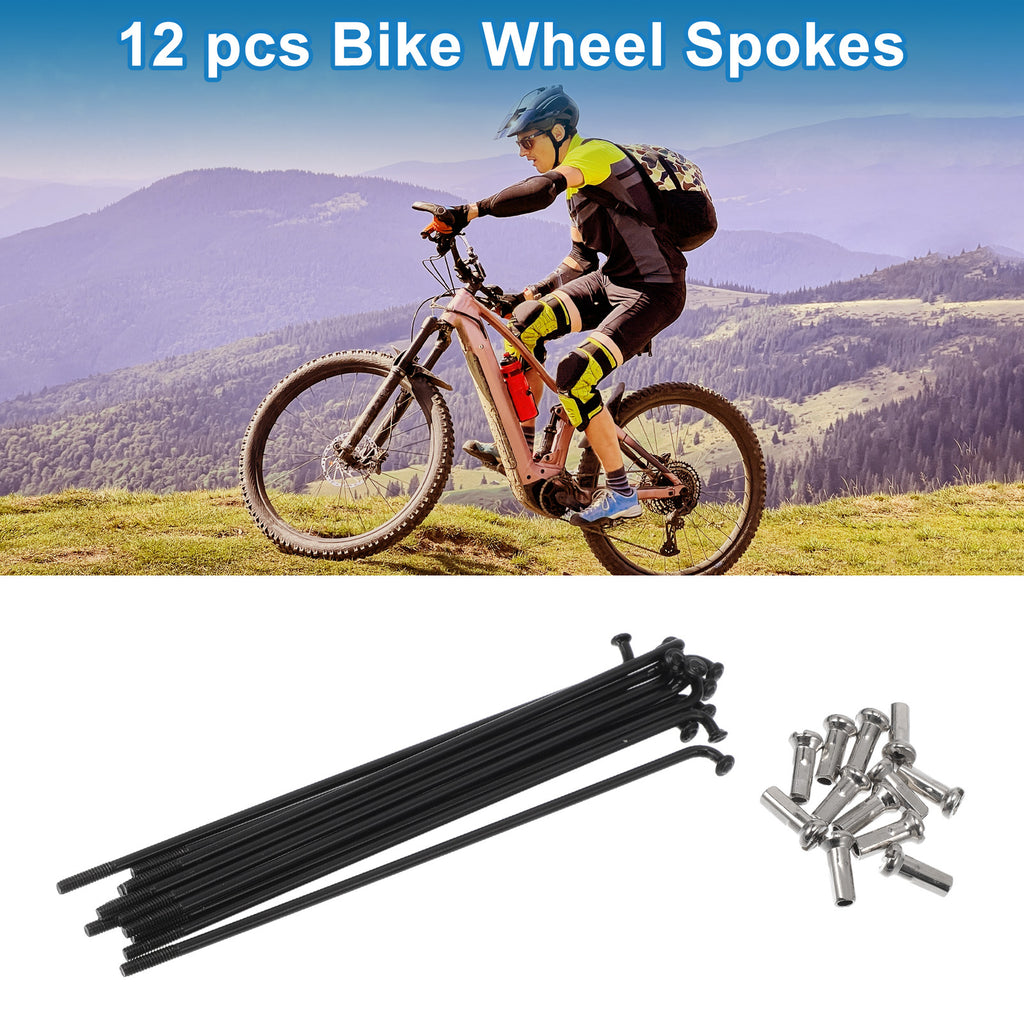 Bicycle Spokes Nipple 14G 100mm Stainless Steel Black Universal (Universal)