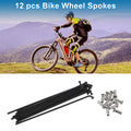 Bicycle Spokes Nipple 14G 100mm Stainless Steel Black Universal (Universal)