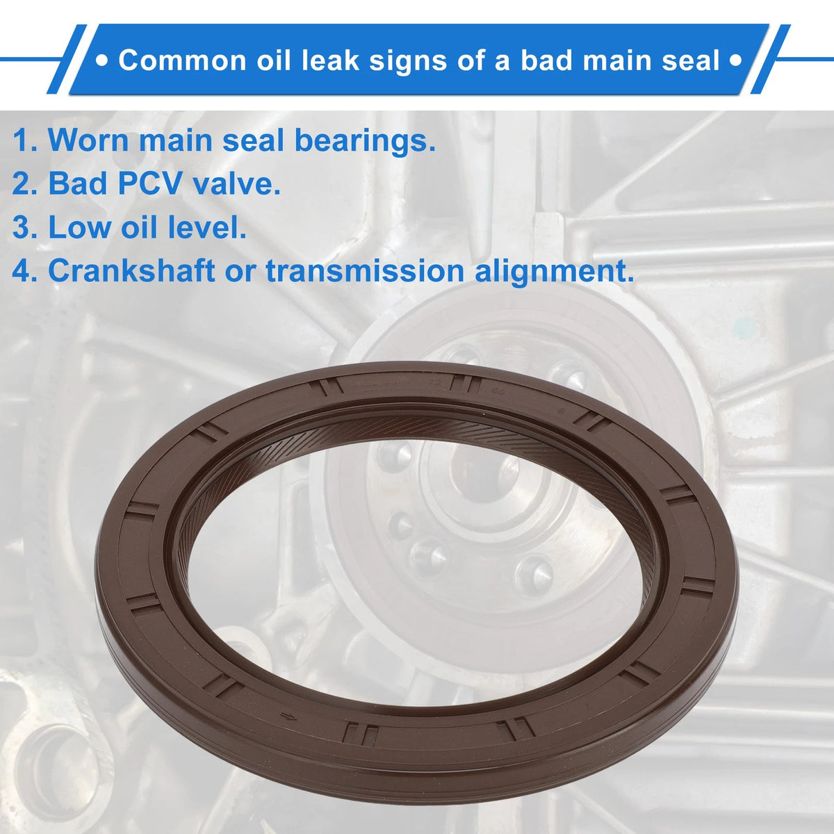Rear Crankshaft Oil Seal Replacement for Hyundai Elantra Ioniq (2011–2022)