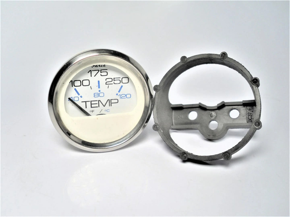 Faria GP9172A 2" Marine Engine Motor Temperature Gauge for Boats