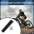 Bicycle Spokes Replacement Set 152mm Straight Pull for 20in Wheels
