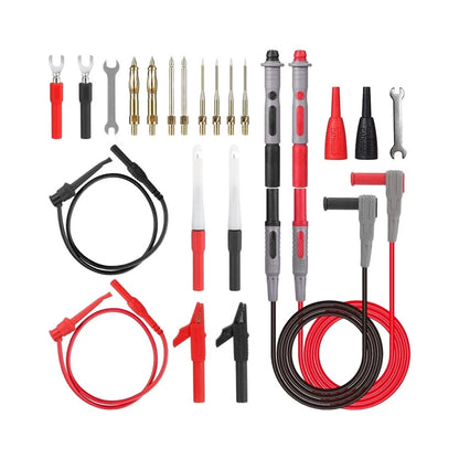 Multimeter Test Cable Kit for Safe Auto Testing (Interchangeable Probe Tips)