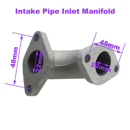 Intake Pipe Inlet Manifold for 50cc 70cc 90cc 110cc Engine Buggy (4-Stroke)