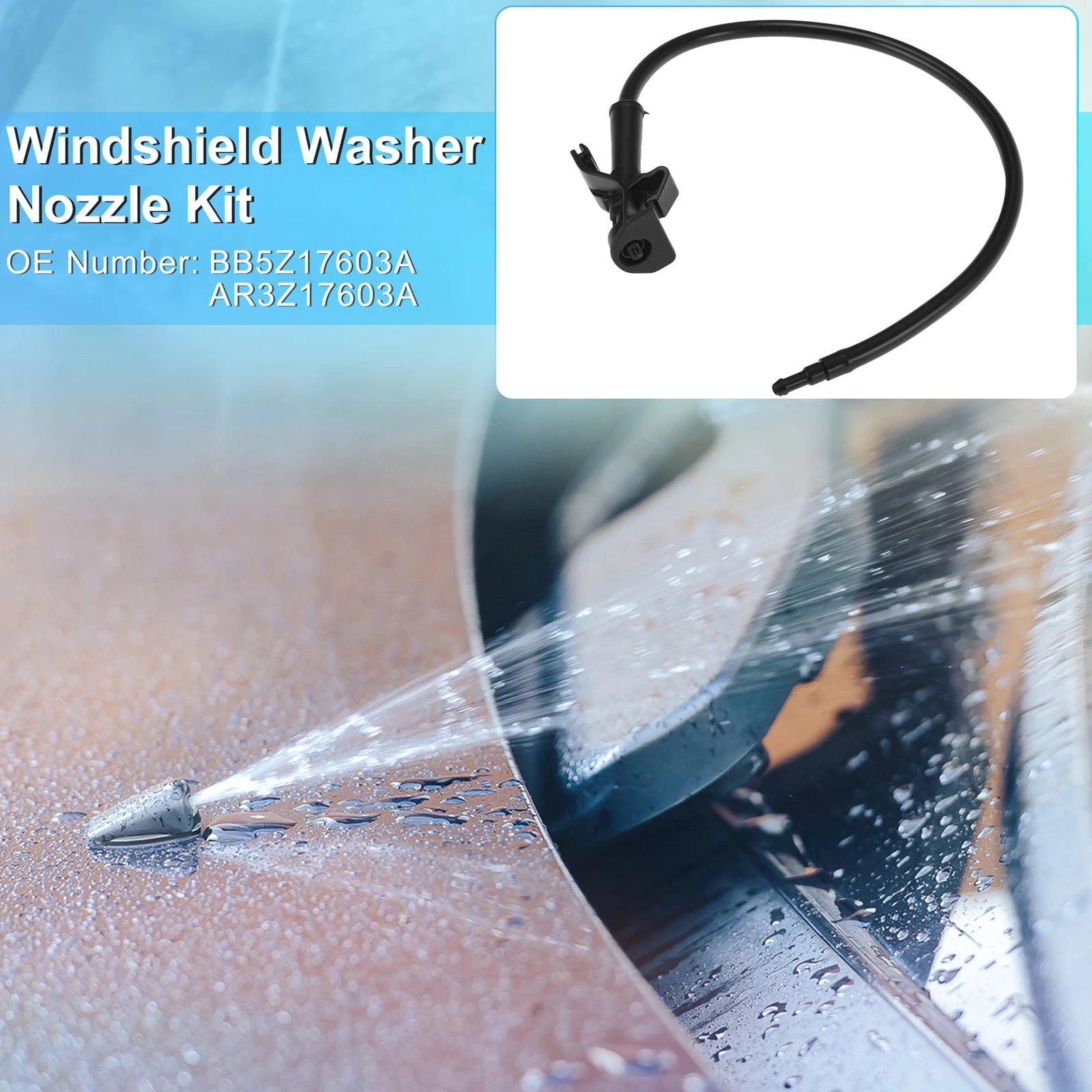 Windshield Washer Nozzle Kit for Ford Explorer (2011–2019) BB5Z17603A