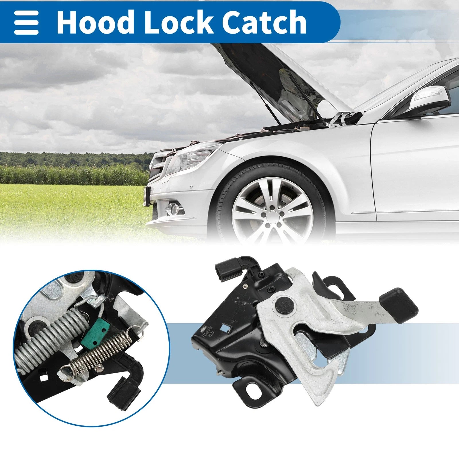 Hood Latch Assembly for Honda JADE (2014–2020) Replacement OEM Fit