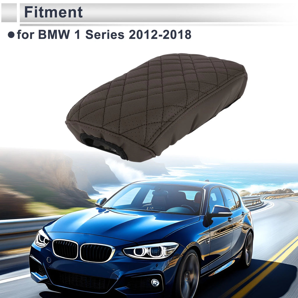Car Center Console Cover Replacement for BMW 1 Series (2012–2018) Deep Brown
