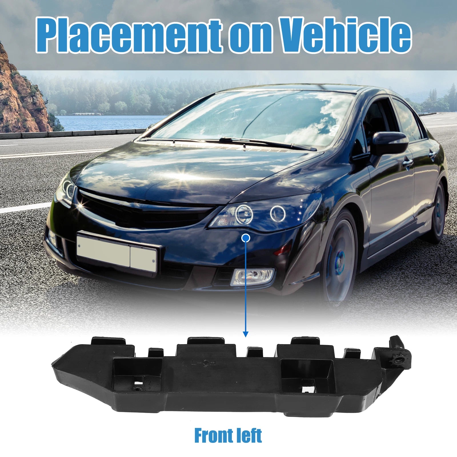 Left Front Bumper Bracket for Honda Civic (2012–2015) NO.71198-TS6-H