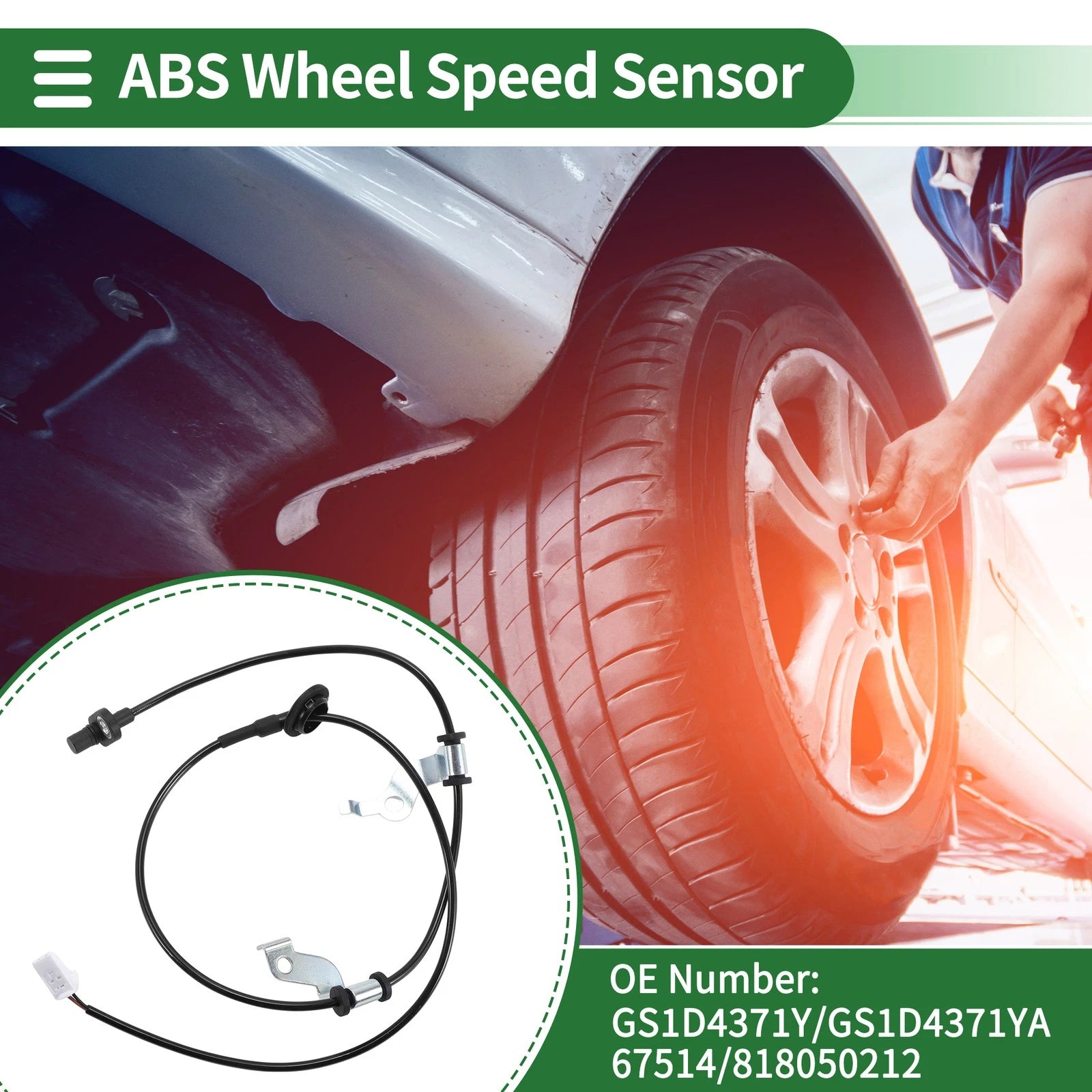ABS Wheel Speed Sensor Replacement for Mazda 6 (2008–2011) Rear