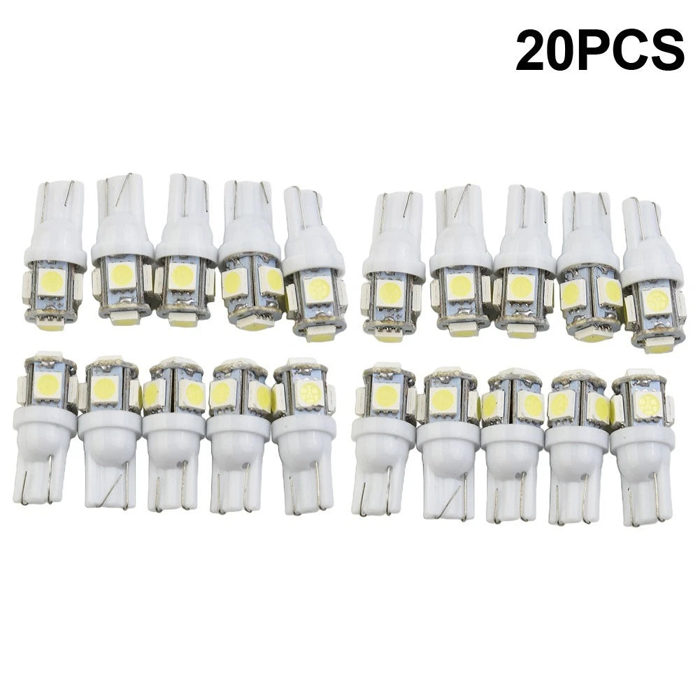 Pack of 20 Super Bright 921 LED License Plate Bulbs 6000K White