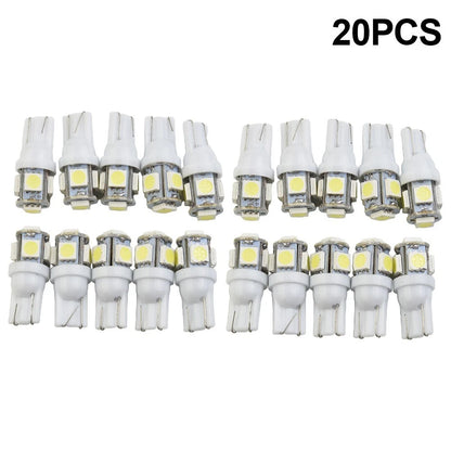 Pack of 20 Super Bright 921 LED License Plate Bulbs 6000K White