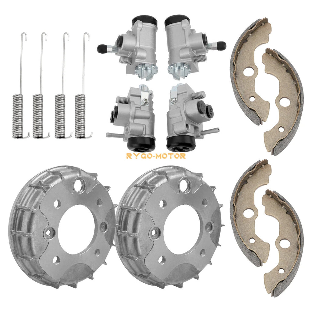 Front Brake Drum Wheel Cylinder w/Shoes for Honda Rubicon 500 TRX500FA FGA (2001–2004)