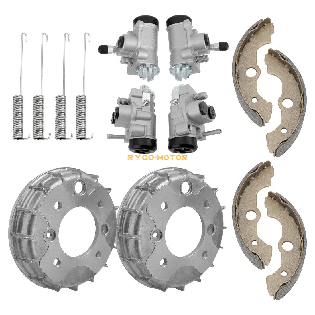 Front Brake Drum Wheel Cylinder w/Shoes for Honda Rubicon 500 TRX500FA FGA (2001–2004)