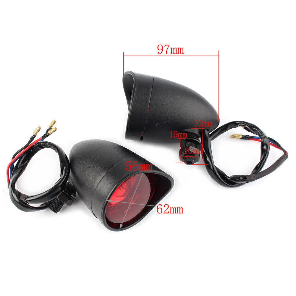 2X 12V 2.5" Round LED Turn Signal Light for Universal Motorcycle