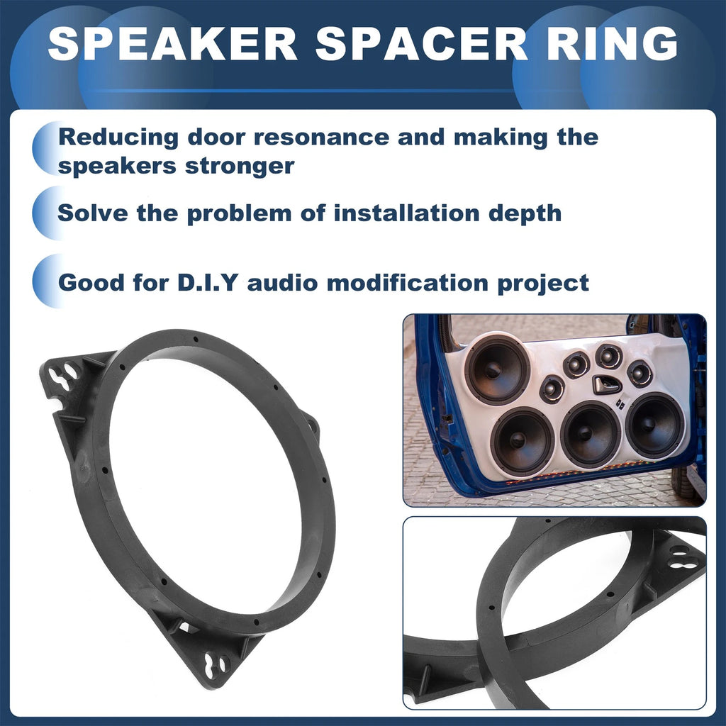 Tweeter Speaker Spacer Adaptor Ring for Toyota 6.5 Inch Set (2 Pcs) (2005–2015)