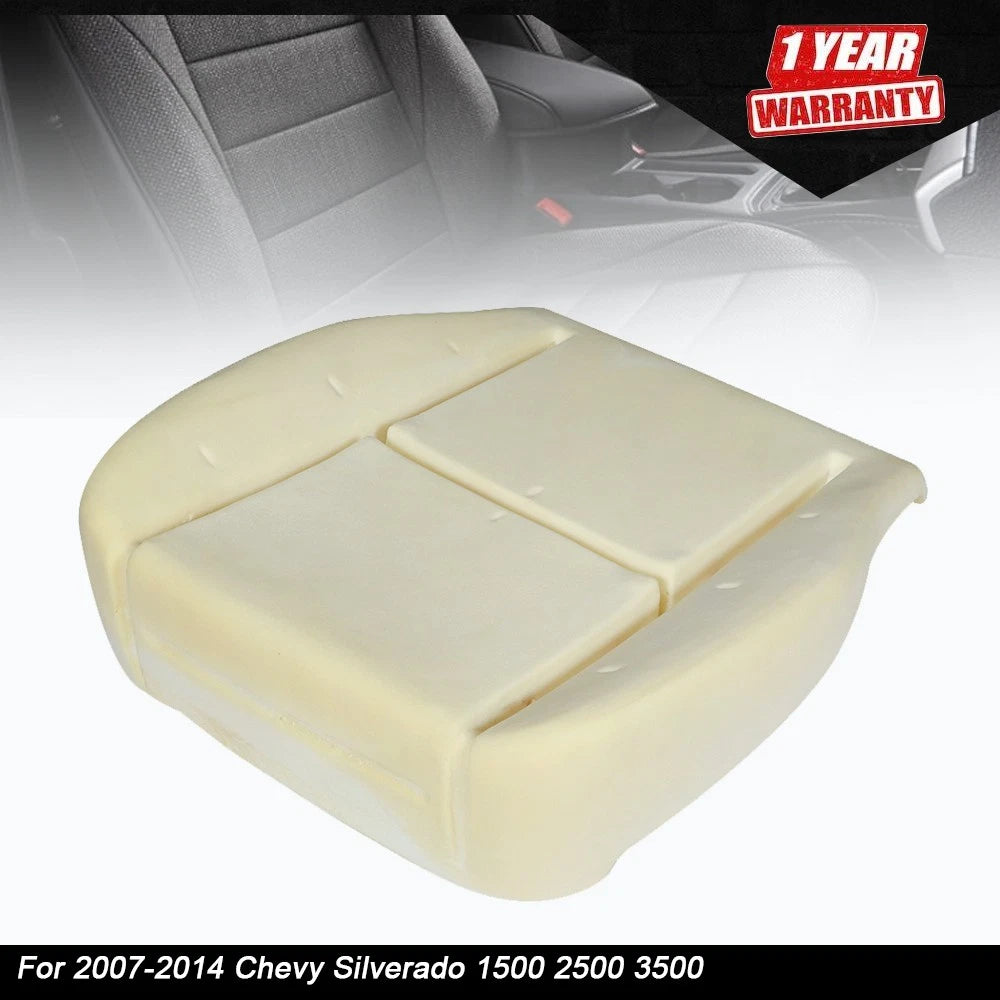 Front Driver Side Bottom Seat Foam Cushion for Chevy Silverado 1500 2500 (2007–2014)