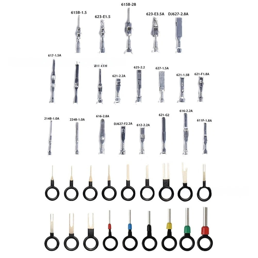 340 Piece Terminal Pin Set for Automotive Electrical Applications (1mm to 3.5mm)