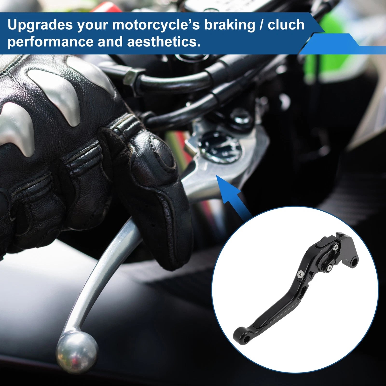 Adjustable Brake Clutch Levers for Honda CBR650R (2014–2022) Solid Black