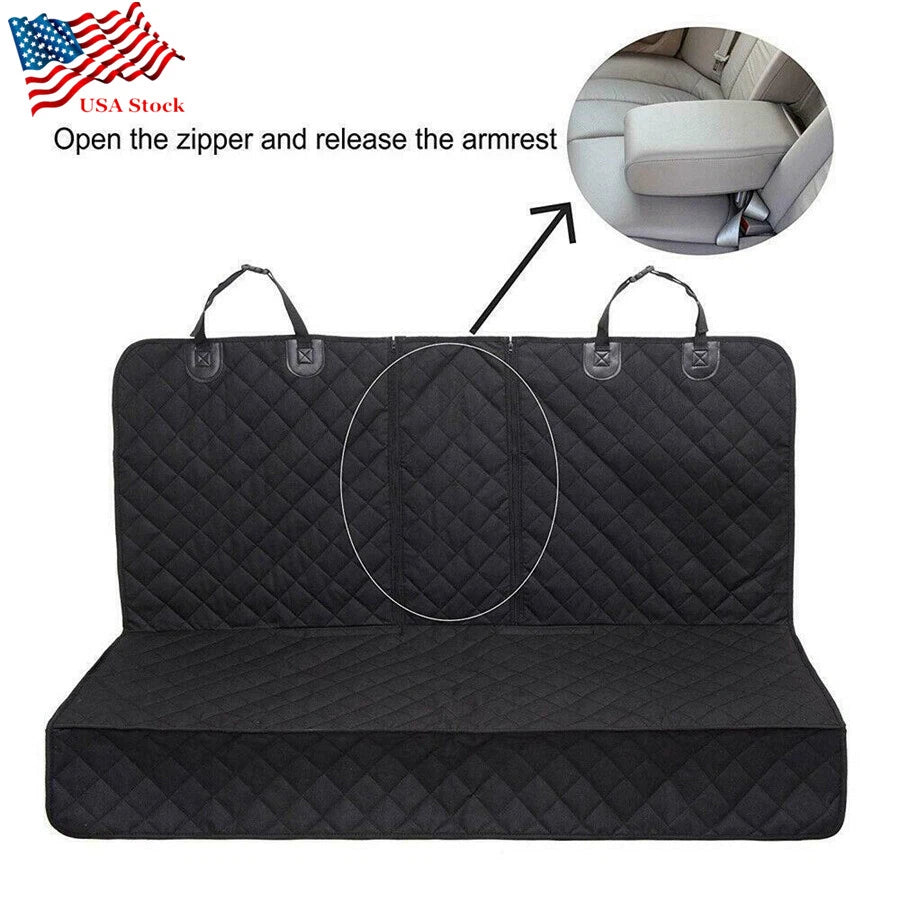 Car Rear Seat Cover Pad for Split & Solid Back Bench (Fits Most Models)