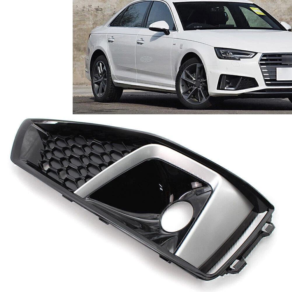 Right Fog Light Cover Grille for Audi A4 B9 S4 (2018–2020)