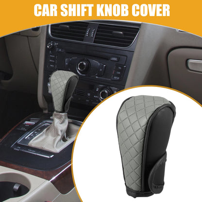 Shift Knob Cover for Universal Cars (Automatic) - Black Gray