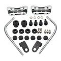 Windshield Mounting Hardware Kit for Universal Motorcycle (Black Metal)