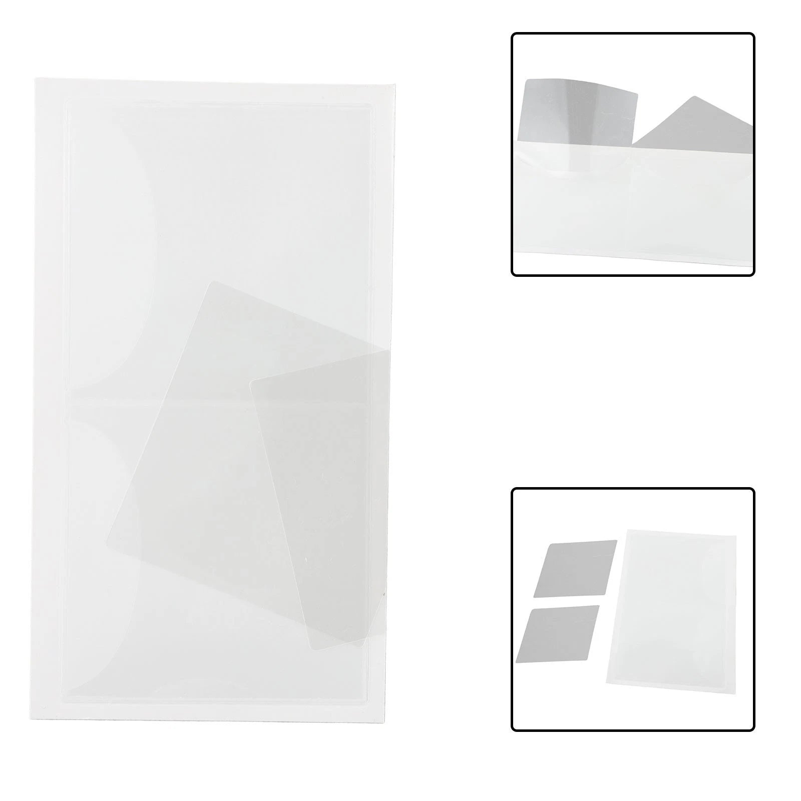 2X Transparent Windscreen Ticket Holder for Parking Permit (90mm x 90mm)