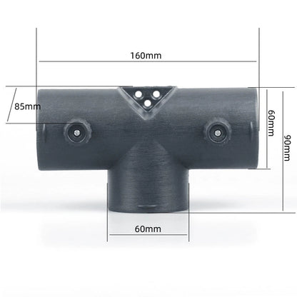 T Piece Air Vent Outlet 60mm with Flow Control Valve for Webasto Heater (2010–2023)