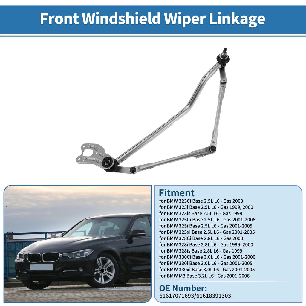 Windshield Wiper Linkage Replacement for BMW 323Ci Base 2.5L (2000–2000)