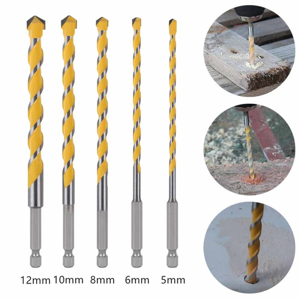 Drill Bit for Tiles, Stone, Wood, Concrete - Yellow