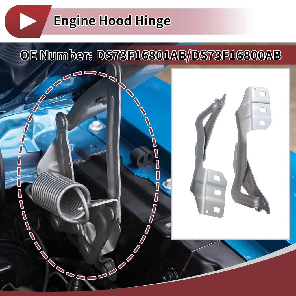 Hood Hinge Set for Ford Fusion (2013–2020) Left & Right Side