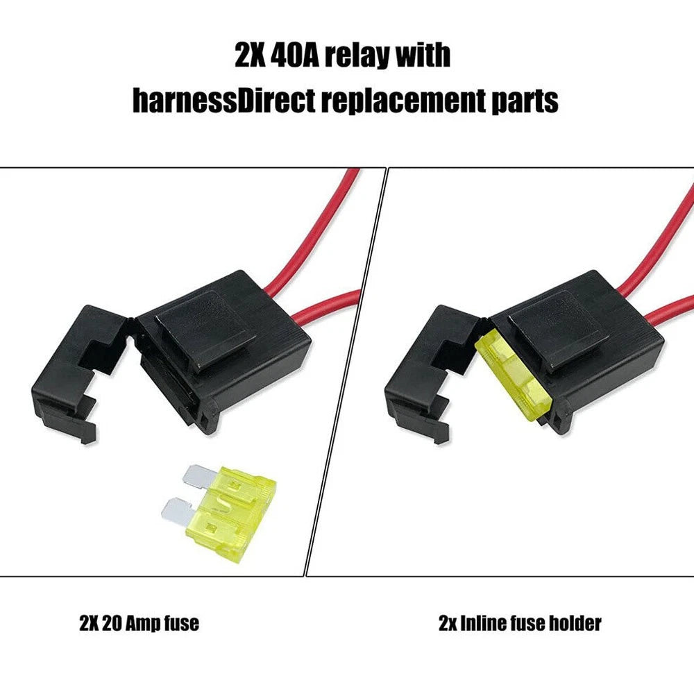 175~185 Dual Electric Fan Relay Kit Engine Thermostat Temperature Switch Sensor